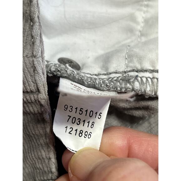 J. Jill Women's Corduroy Gray Slim Leg Pants Cotton Stretch Mid Rise Size 12 - Picture 7 of 14
